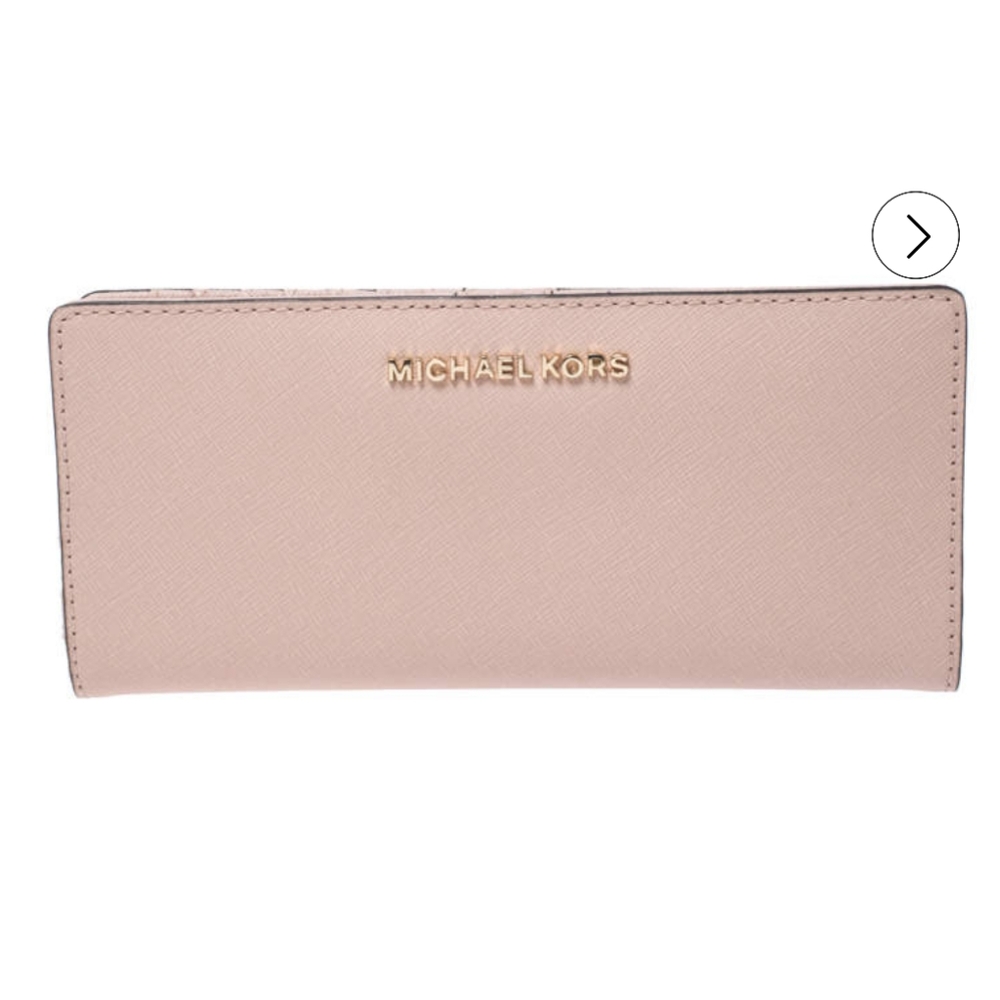 Micheal Kors pink leather wallet